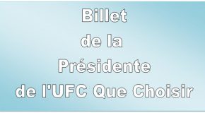 BILLET DE LA PRÉSIDENTE