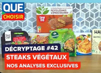 Steaks végétaux